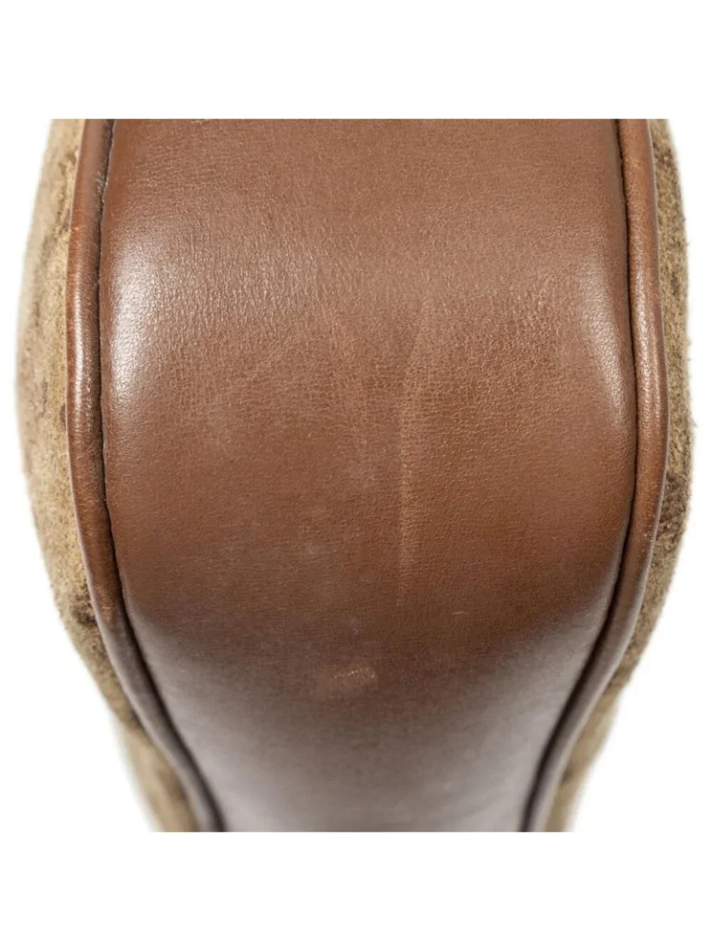 Celine Turnlock Hobo Brown Macadam Suede